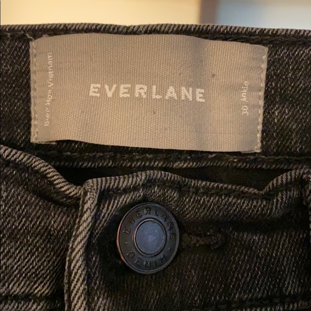 Everlane skinny ankle (washed black).